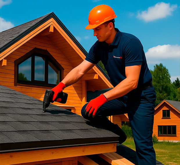 Монтаж кровли из мягкой черепицы в Лосино-Петровском