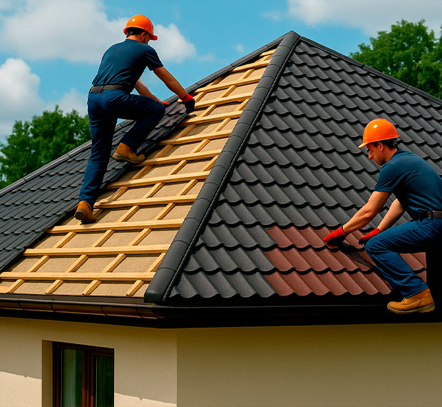 Монтаж шатровой крыши в Лосино-Петровском