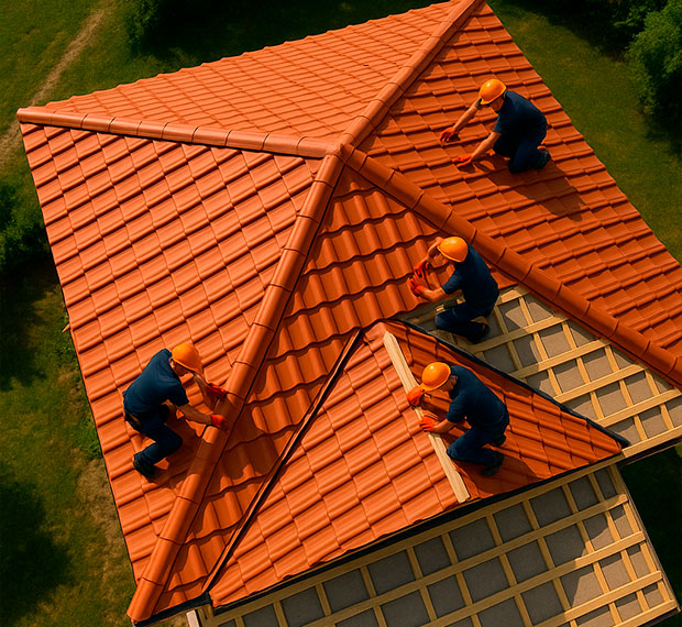 Монтаж 3-скатной крыши в Лосино-Петровском